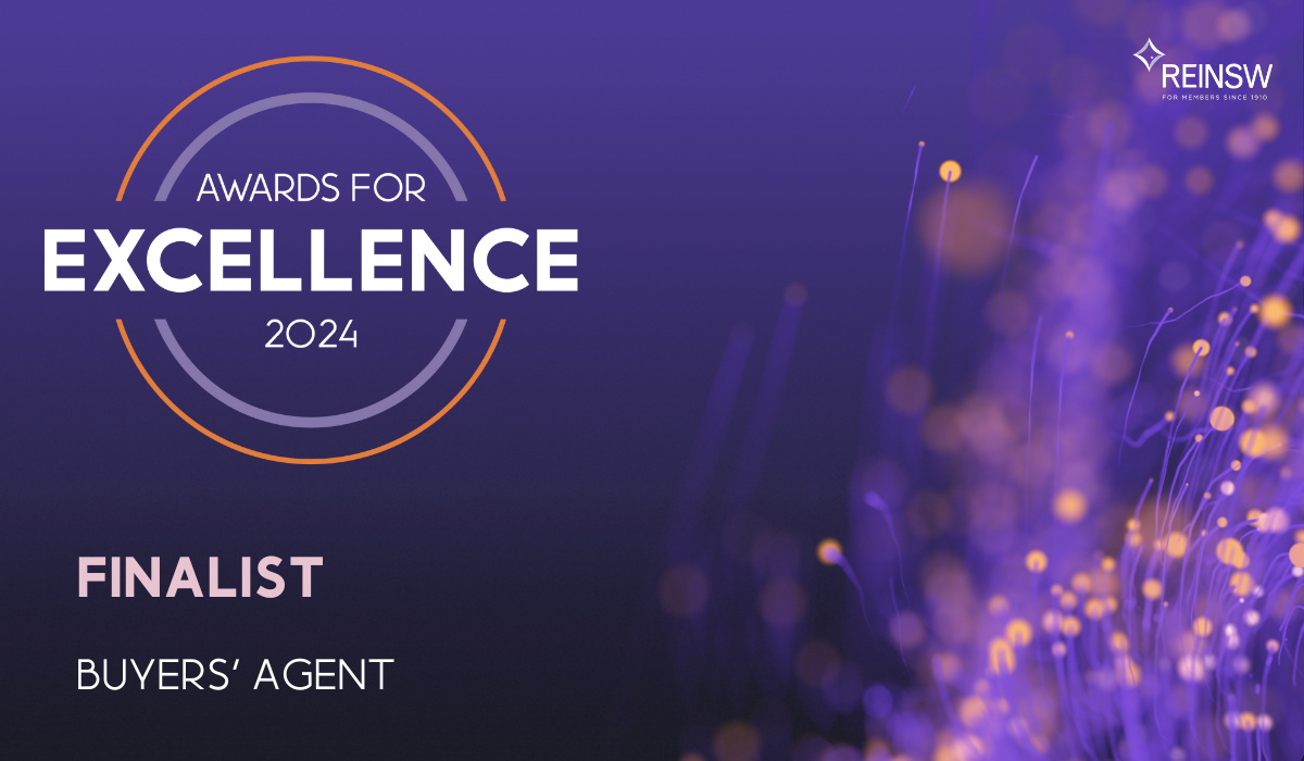 Finalist - 2024 Buyers' Agent of the Year - Rich Harvey REINSW Awards 2024